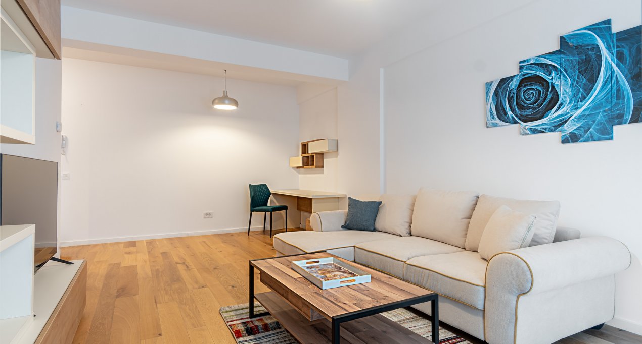 2 camere Aviatiei - loc de parcare subteran - prima inchiriere
