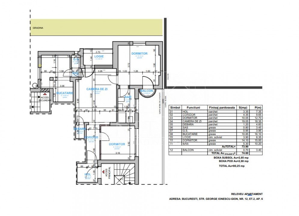 Apartament  3 camere central, imobil tipic interbelic, cu curte interioara