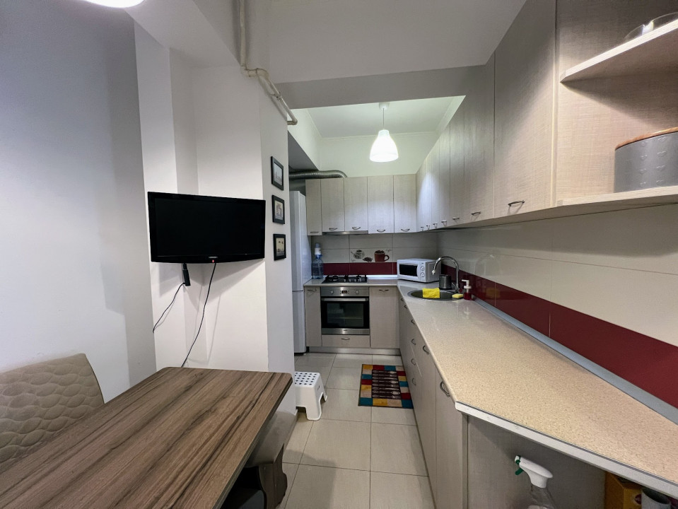 Apartament 2 camere Bucurestii Noi, metrou Jiului, mobilat, utilat, terasa 24mp