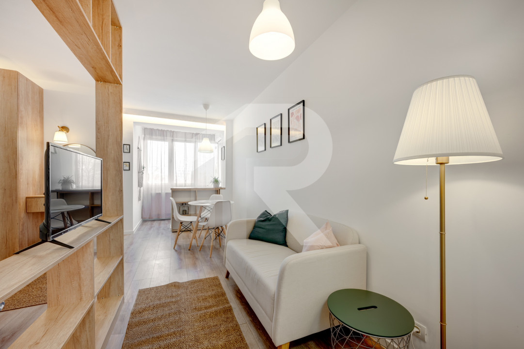 Garsoniera Turnu Măgurele etaj 6/9, mobilata-utilata, prima închiriere