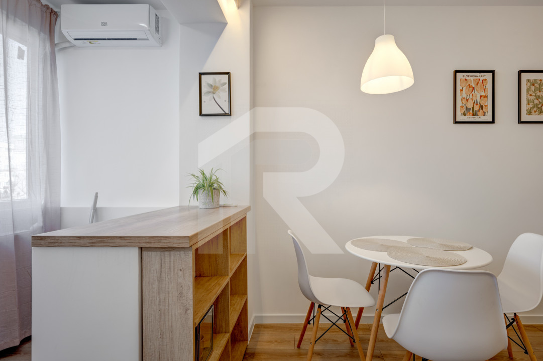 Garsoniera Turnu Măgurele etaj 6/9, mobilata-utilata, prima închiriere