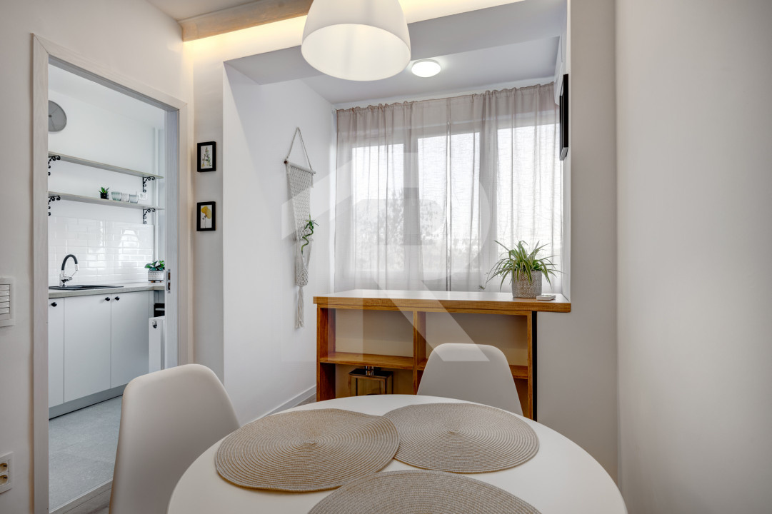 Garsoniera Turnu Măgurele etaj 6/9, mobilata-utilata, prima închiriere