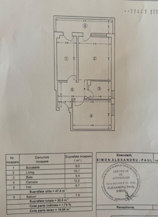 Apartament 2 camere cu balcon - Obor Mosilor