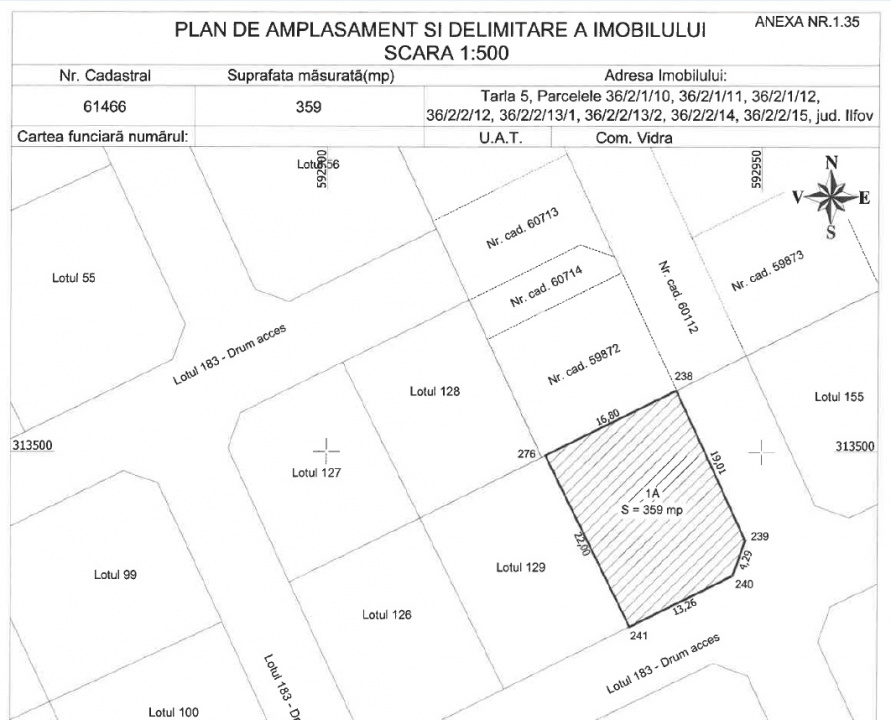 BERCENI-VIDRA, 3 LOTURI-1032 MP!