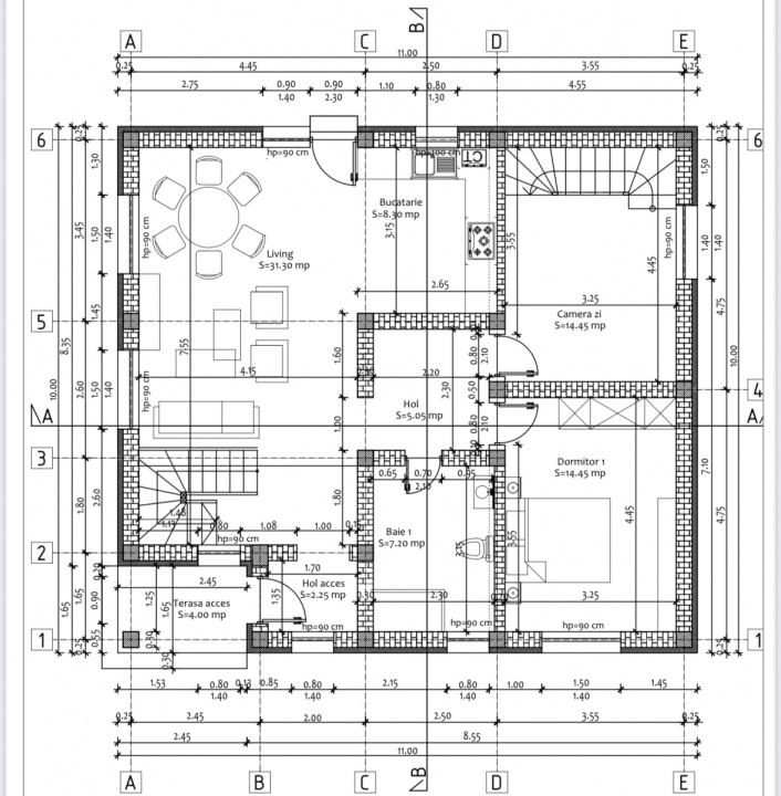 Buftea casa P+M 140 MP Lot 357 MP