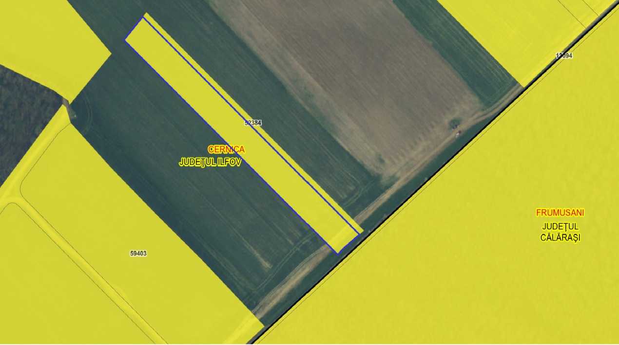 CERNICA-POSTA, LOT 8956 MP, LA PADURE! 