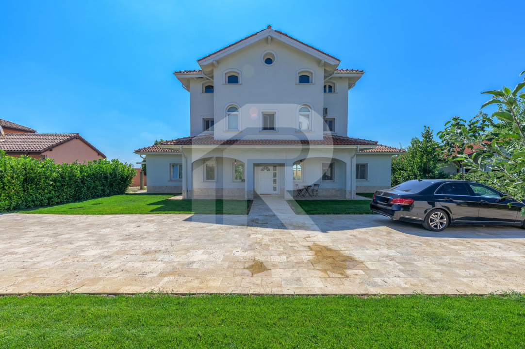 Vilă elegantă cu piscină și ieșire la Lac – Căciulați, Balotești