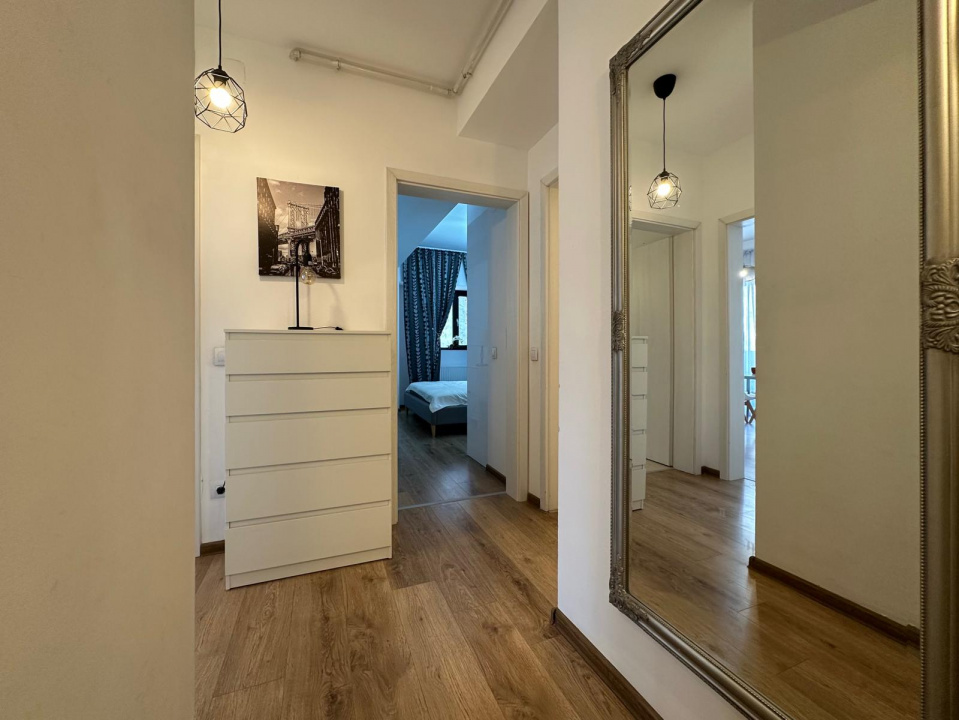 Apartament 2 camere in bloc nou, complet mobilat si utilat