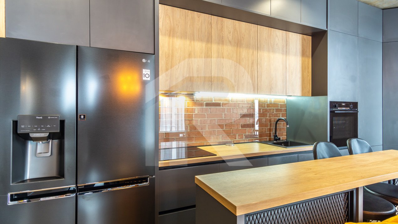 2 camere complet mobilat si utilat, parcare subterana, incalzire in pardoseala