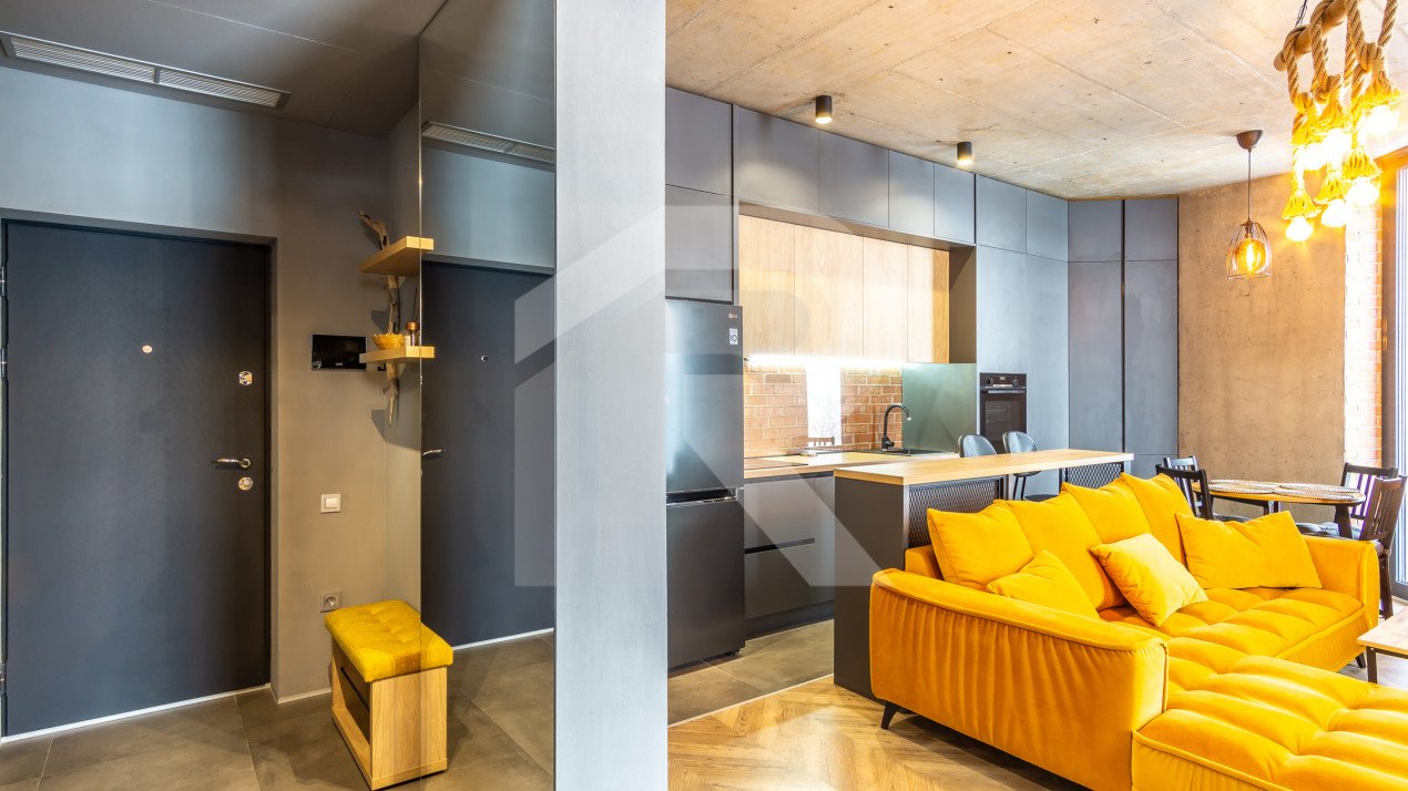 2 camere complet mobilat si utilat, parcare subterana, incalzire in pardoseala