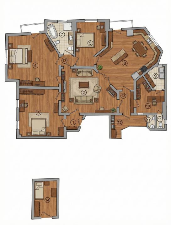 Povestea unui apartament rar, pe Jules Michelet - Piata Romana