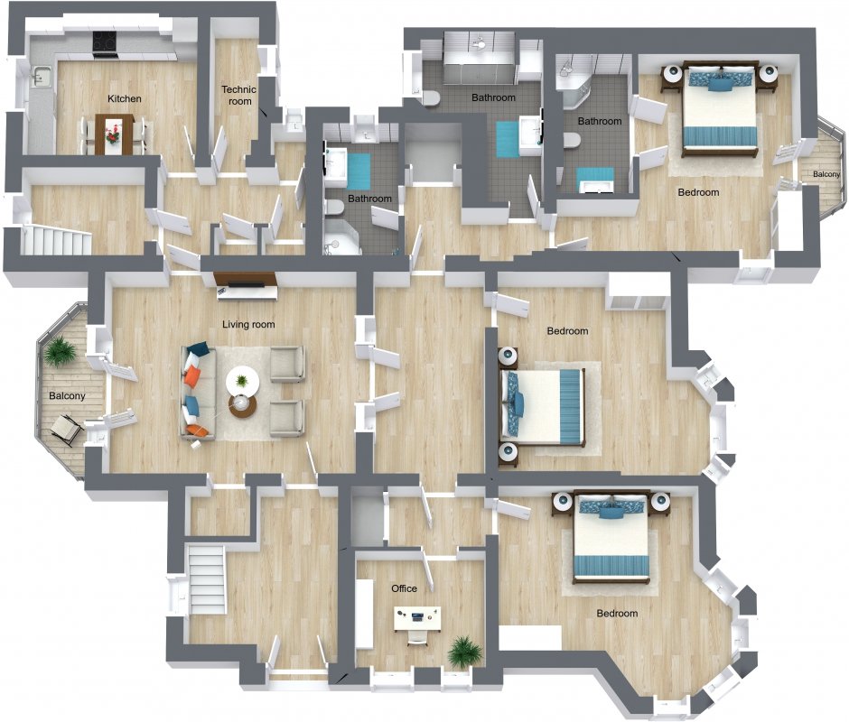 Piata Victoriei - Apartament superb nemobilat 190 mp