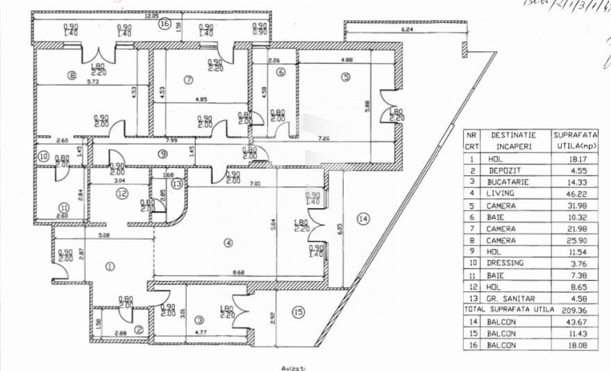 4 camere | 210 mp util | langa parc | Garaj subteran