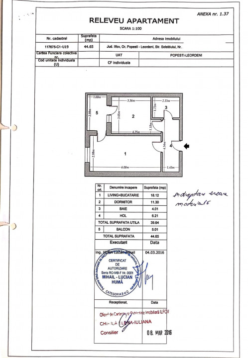 Apartament 2 camere ideal investitie Popesti Leordeni