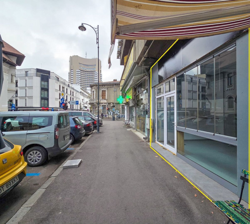 Spatiu comercial 37mp Universitate Batistei Stradal